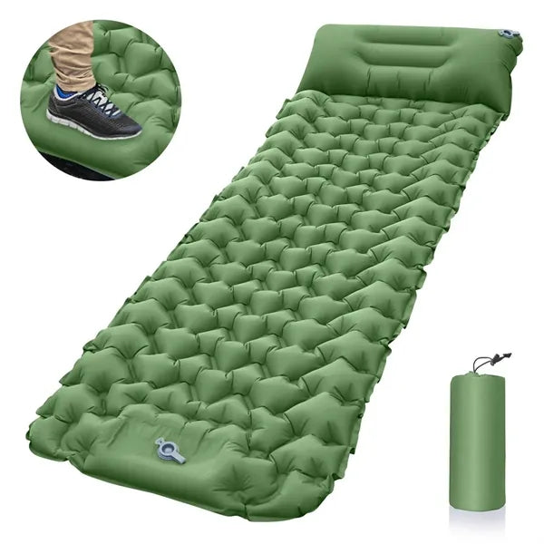 Fast Inflation Noiseless Waterproof Sleeping Mat with Pillow