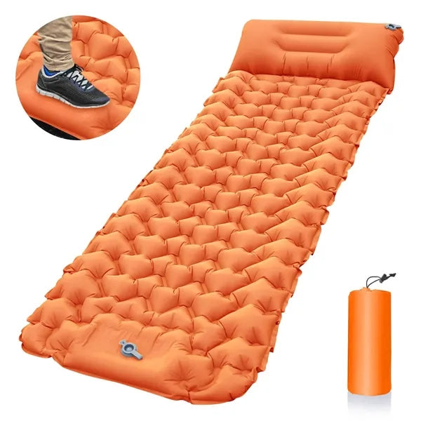 Fast Inflation Noiseless Waterproof Sleeping Mat with Pillow