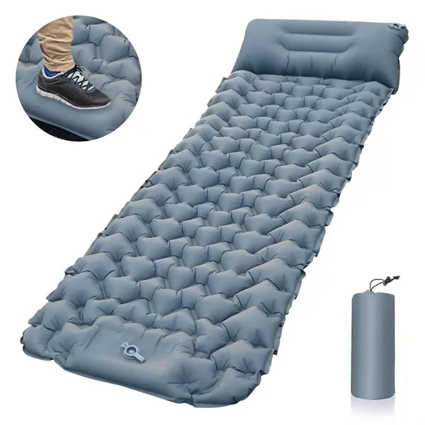 Fast Inflation Noiseless Waterproof Sleeping Mat with Pillow