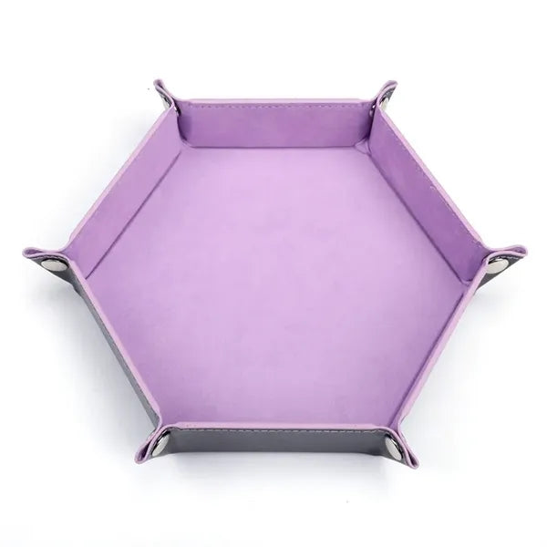 PU Foldable Hexagon Dice Tray