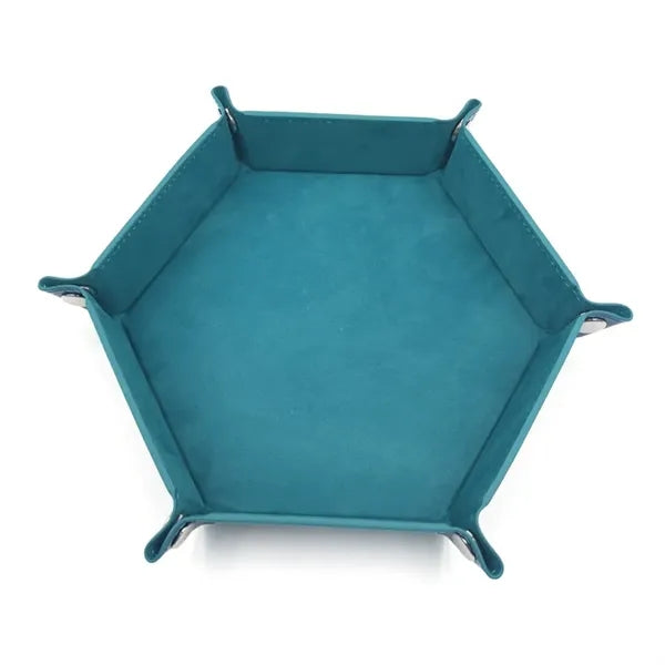 PU Foldable Hexagon Dice Tray