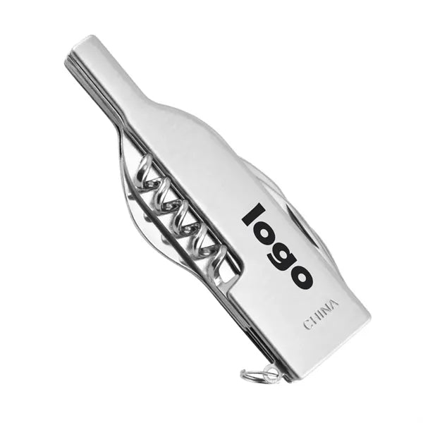 Multifunctional Mini Wine Bottle-shaped Bottle Opener
