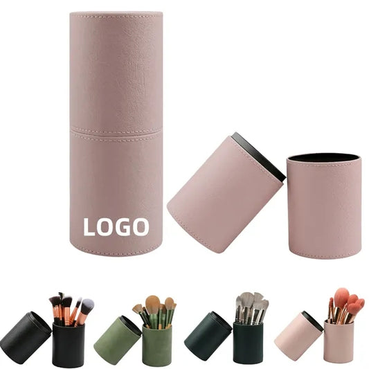 Leather Makeup Tool Brush Pen Storage Case Box Free Shipping