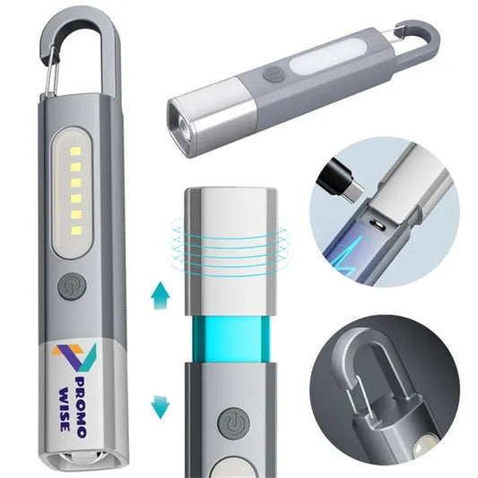 Adjustable Focus Rechargeable Durable Waterproof Flashlight