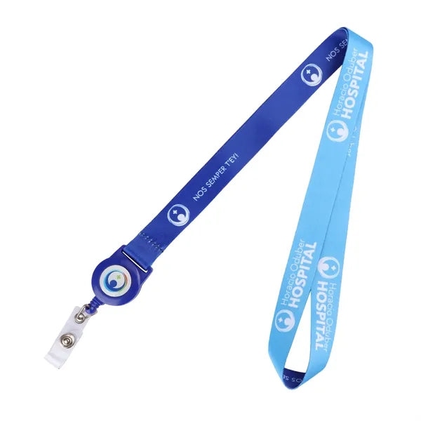 Polyester Lanyard Combo with Retractable Badge Reel