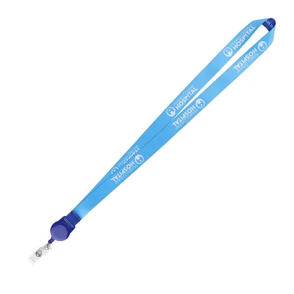 Polyester Lanyard Combo with Retractable Badge Reel