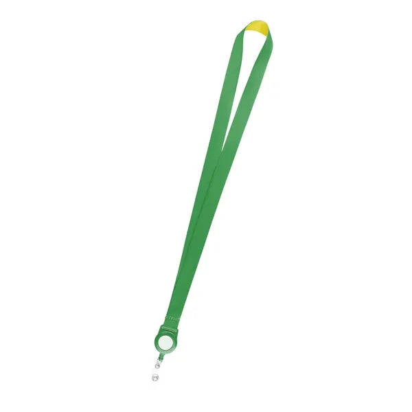 Polyester Lanyard Combo with Retractable Badge Reel