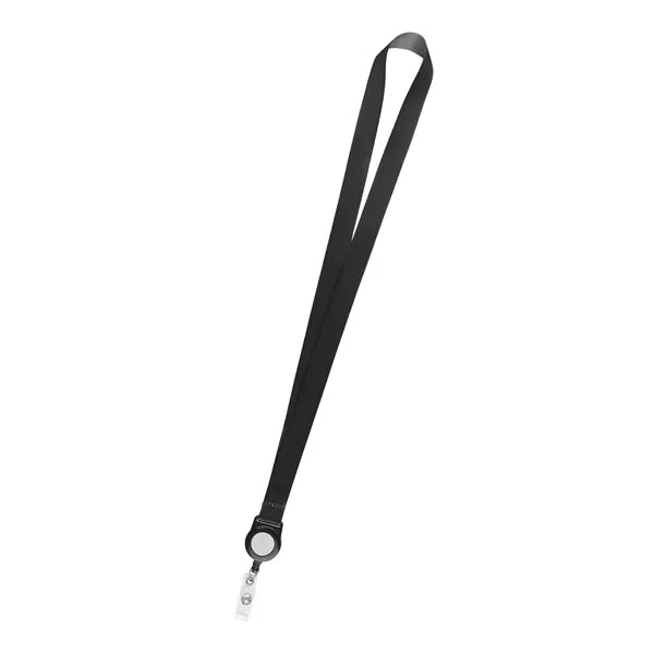 Polyester Lanyard Combo with Retractable Badge Reel