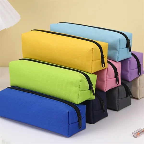 Oxford Zipper Pencil Pouch Pen Case Free Shipping