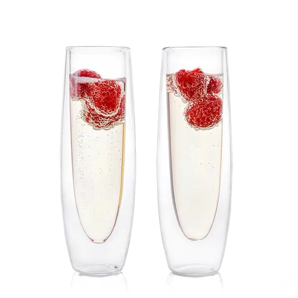 Stemless Double Wall Champagne Glass