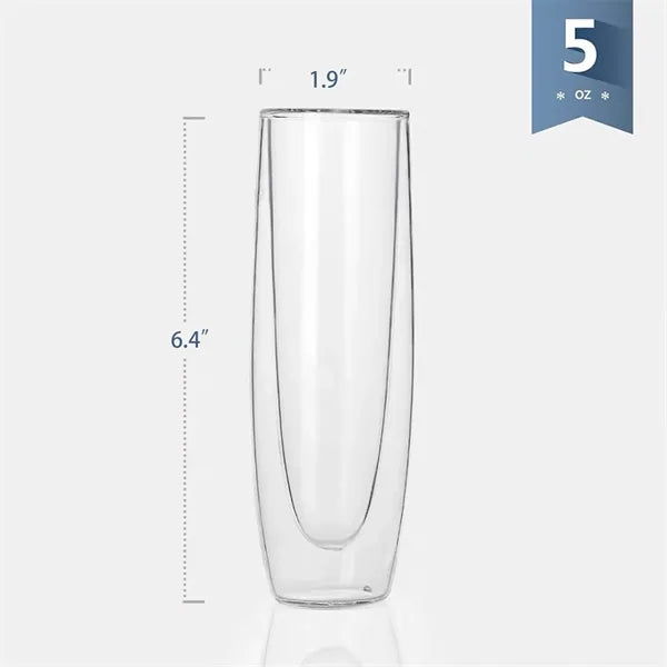 Stemless Double Wall Champagne Glass