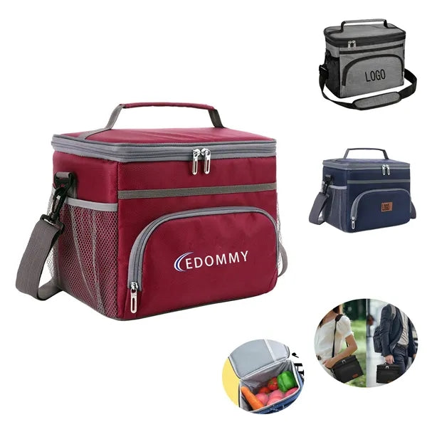 Insulated Lunch Bag with 4 Pockets