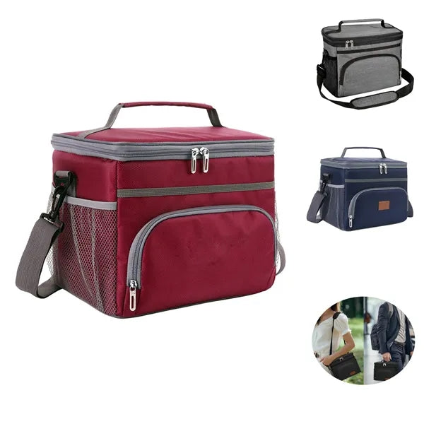 Insulated Lunch Bag with 4 Pockets