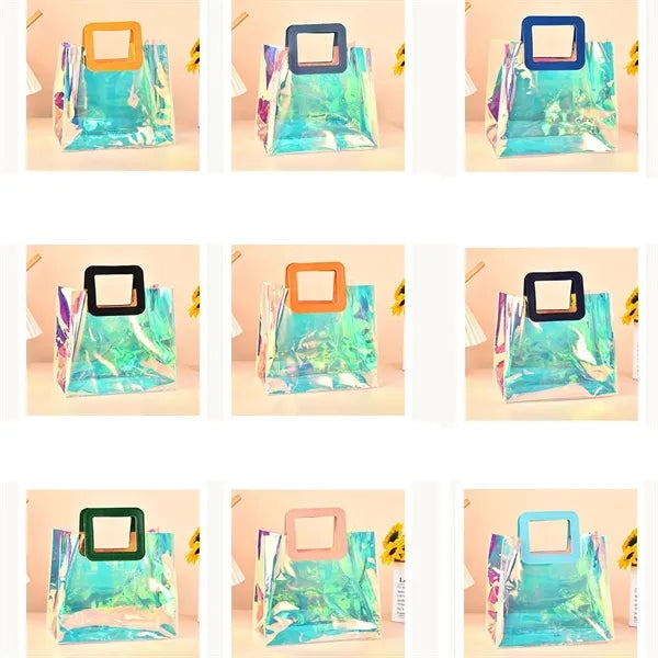Holographic Transparent PVC Tote Bag