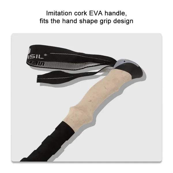 Aluminum Collapsible Trekking Pole with Adjustable Height