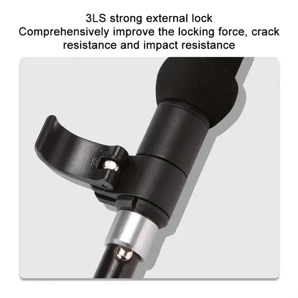Aluminum Collapsible Trekking Pole with Adjustable Height