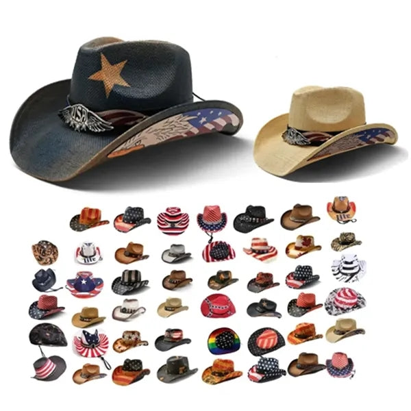 Viscose Cowboy Hat with Hardtop-Classic Retro