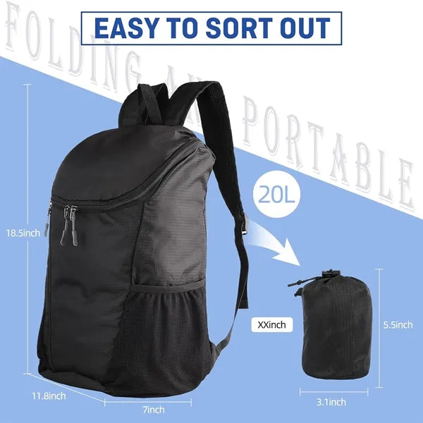 20L Waterproof Foldable Backpack
