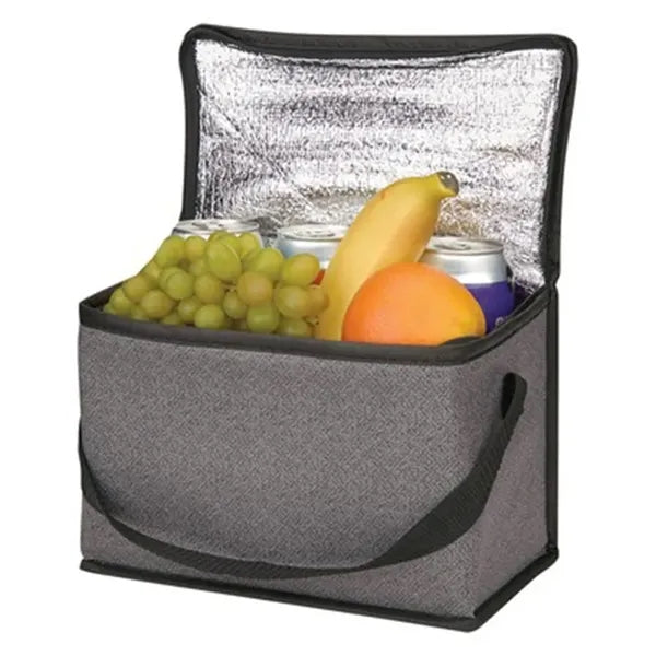 Heathered 6-Can Insulated Cooler Lunch Bag