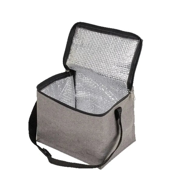 Heathered 6-Can Insulated Cooler Lunch Bag