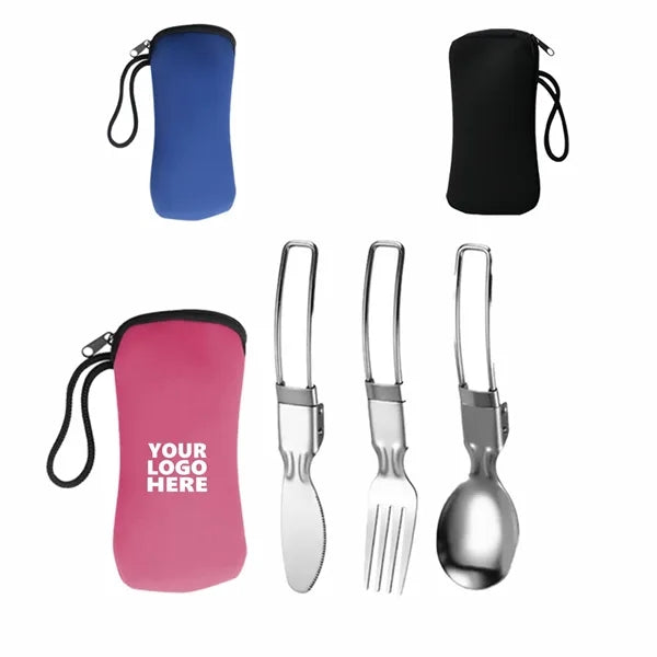 Stainless Steel Folding Portable Utensils