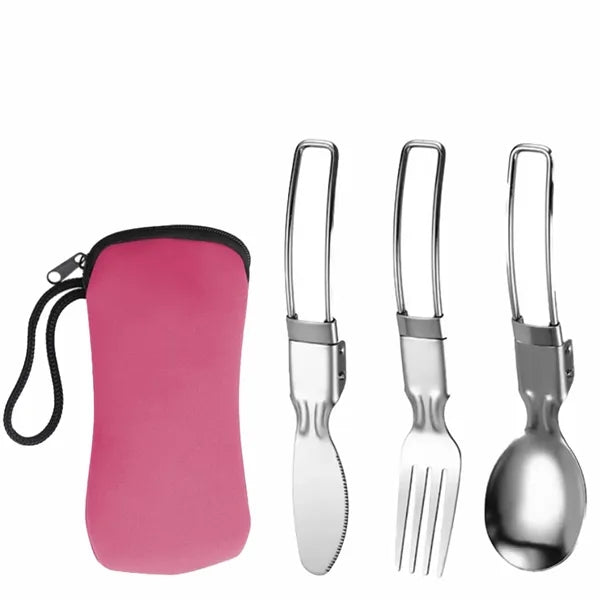 Stainless Steel Folding Portable Utensils
