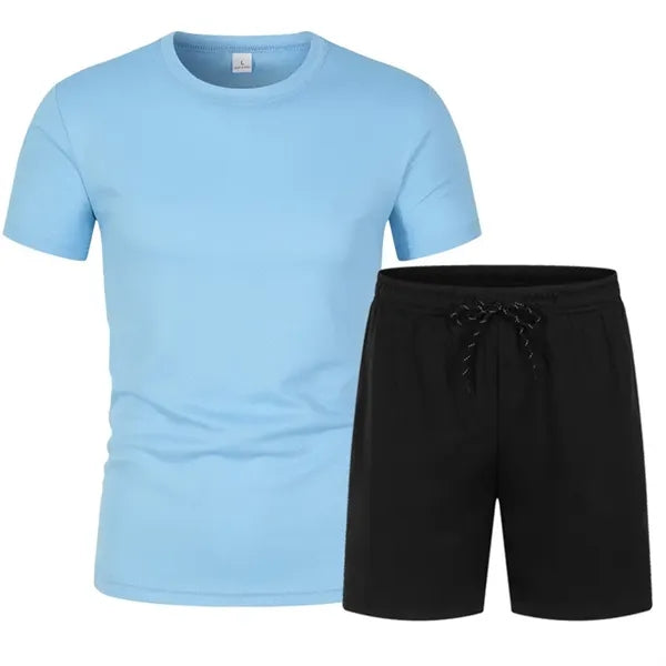 Sweatsuits Men's Athletic T-Shirt and Shorts Set