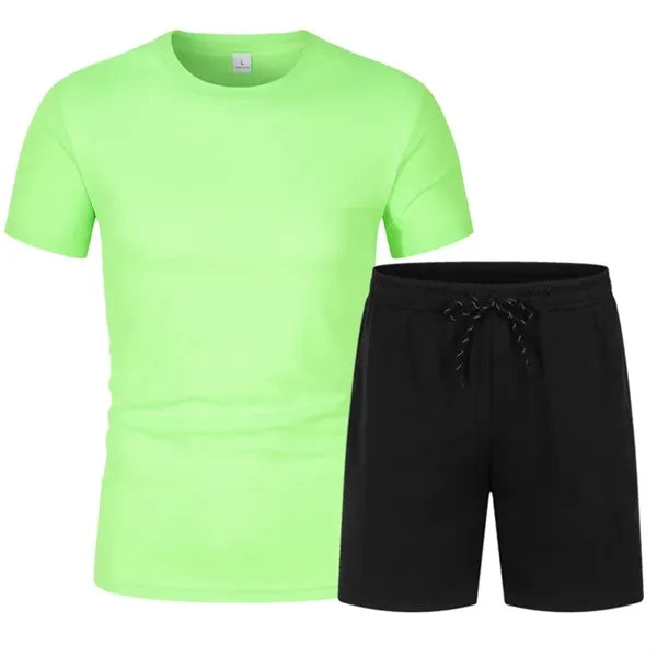 Sweatsuits Men's Athletic T-Shirt and Shorts Set