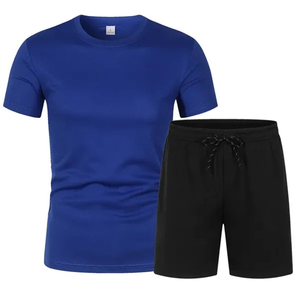 Sweatsuits Men's Athletic T-Shirt and Shorts Set