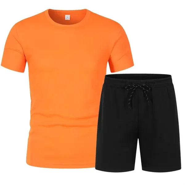 Sweatsuits Men's Athletic T-Shirt and Shorts Set