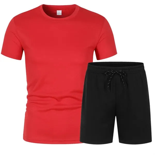 Sweatsuits Men's Athletic T-Shirt and Shorts Set