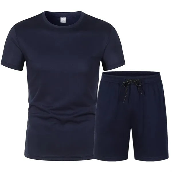 Sweatsuits Men's Athletic T-Shirt and Shorts Set
