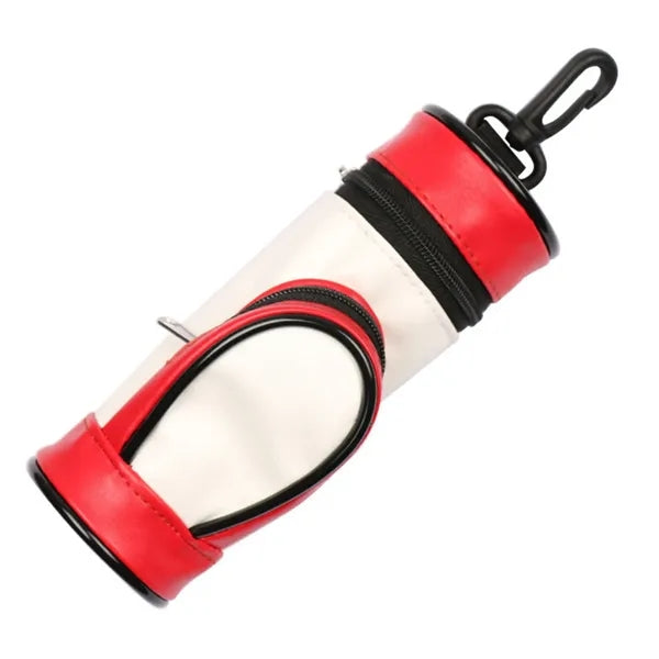 PU Golf Ball & Tee Pouch With Hook