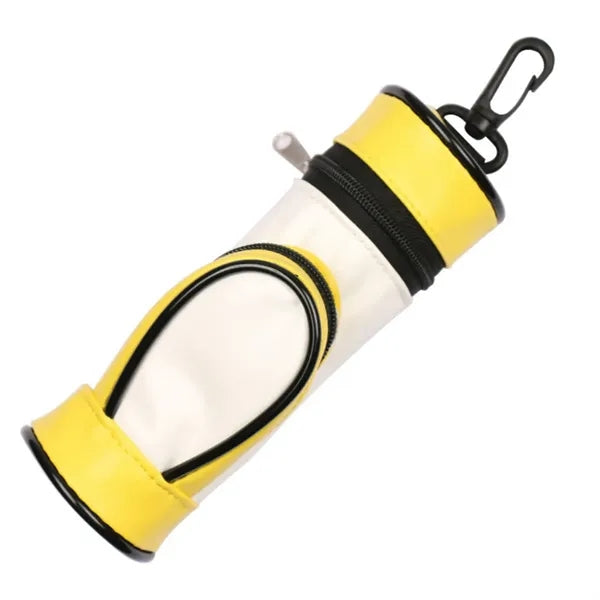 PU Golf Ball & Tee Pouch With Hook