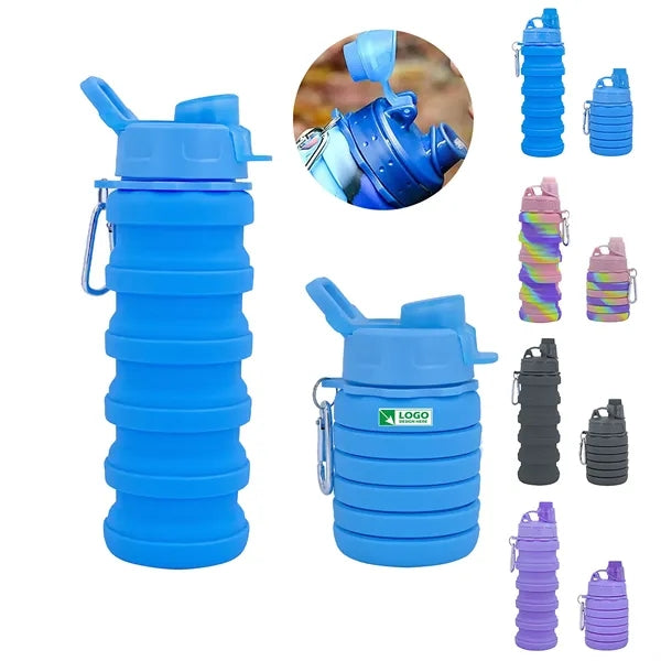 17OZ Collapsible Silicone Water Bottles