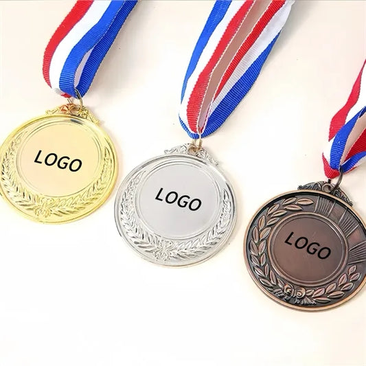 Gold, Silver and Copper Medals with Barley Carving
