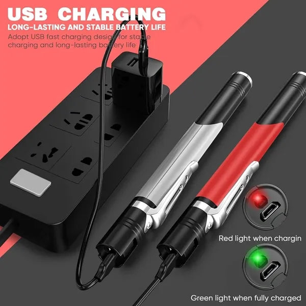 USB Rechargeable Multi-Light Medical Penlight