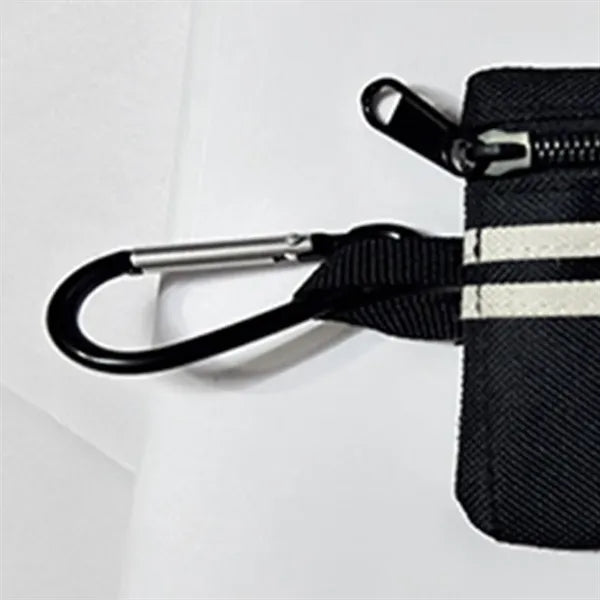Waterproof Mini Oxford Zipper Wallet with Detachable Lanyard