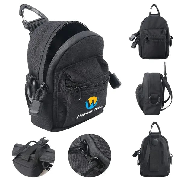 Multi-Compartment Waterproof Tactical Nylon Mini Backpack