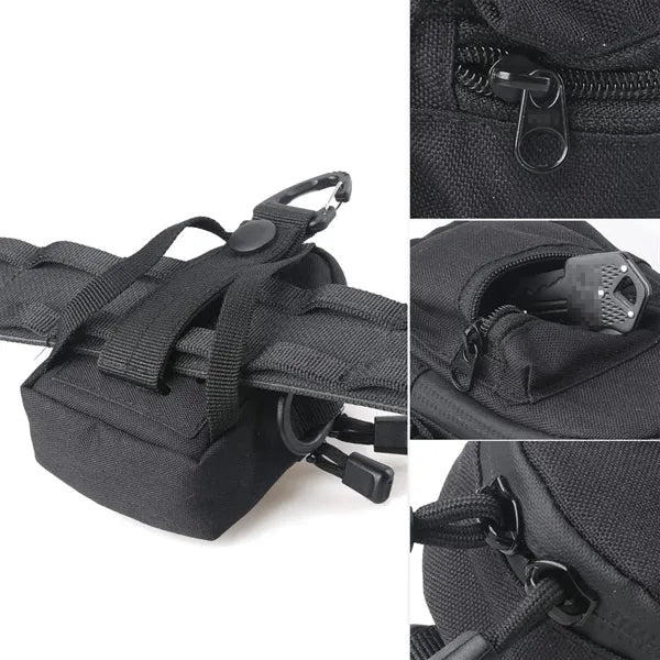 Multi-Compartment Waterproof Tactical Nylon Mini Backpack