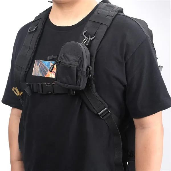 Multi-Compartment Waterproof Tactical Nylon Mini Backpack