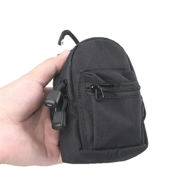 Multi-Compartment Waterproof Tactical Nylon Mini Backpack