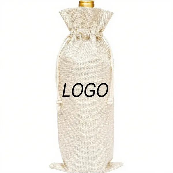 Rustic Linen Durable Wine Carrying Bag