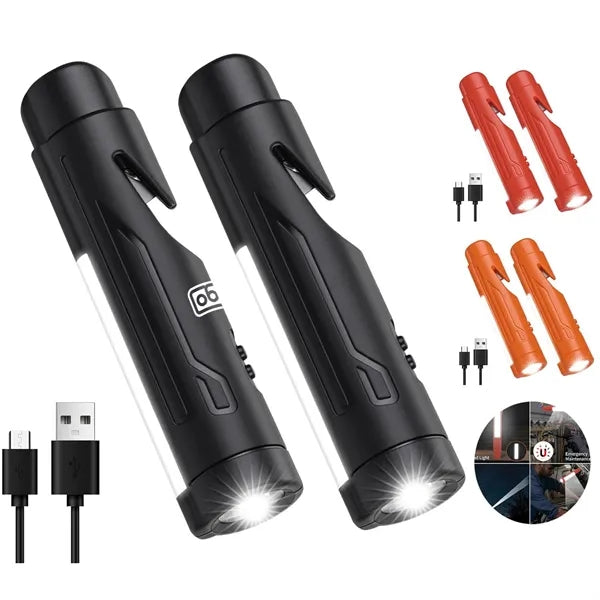 Emergency Safety Flashlight - Window Breaker & Strobe Light