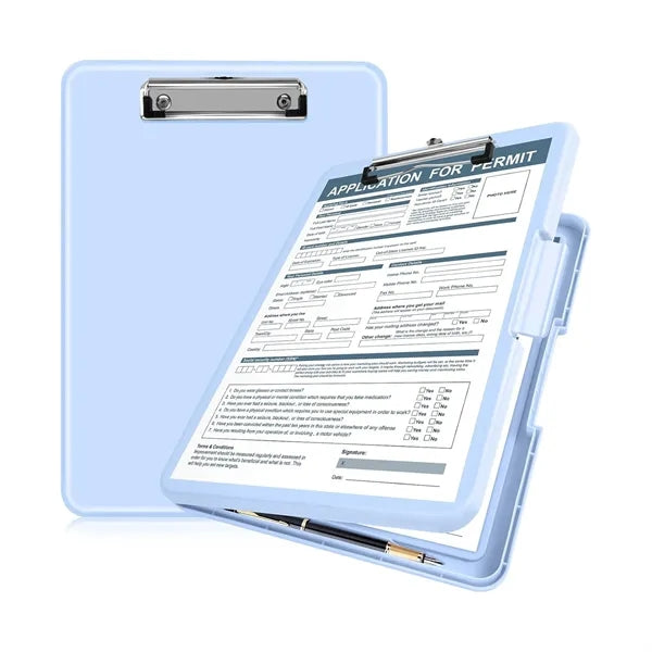 A4 Side Opening Plastic Clipboards