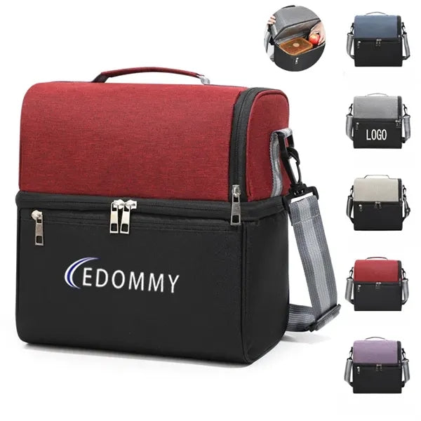 Double Decker Cooler Insulated Lunch Bag