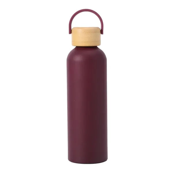 24oz Water Bottle with Bamboo Lid & Aluminum Body