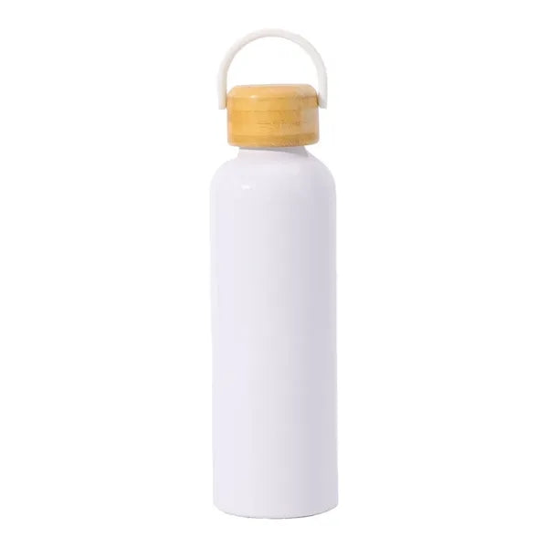 24oz Water Bottle with Bamboo Lid & Aluminum Body