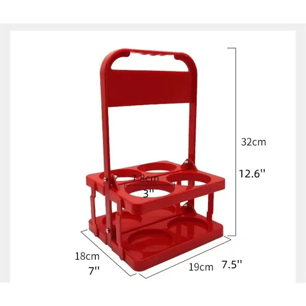 Portable Foldable Plastic Beer Carrier Basket