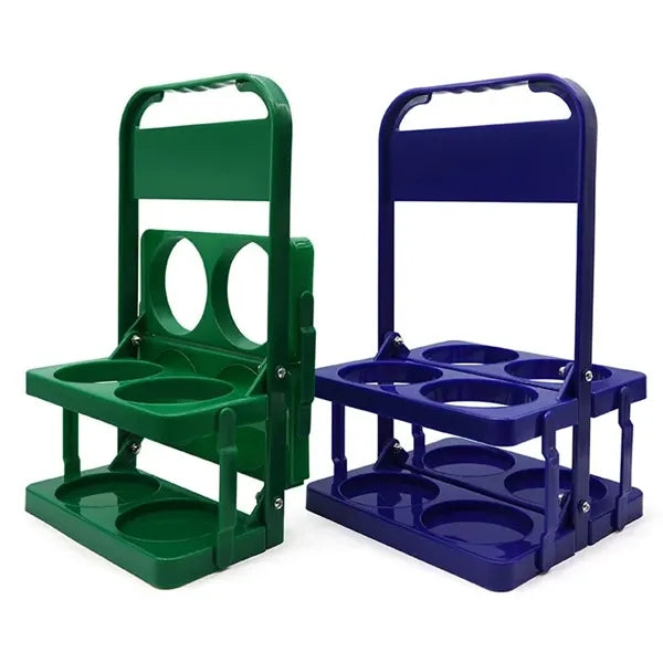 Portable Foldable Plastic Beer Carrier Basket